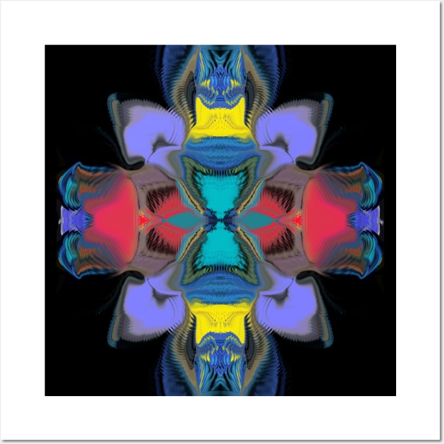 Carl Clrax Design - Psyck in Blue - Wall Art by Carl Clarx